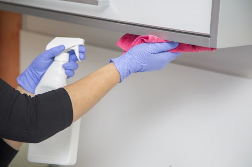 Preparing curtains for expert cleaning and maintenance